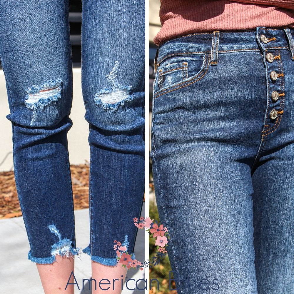 NWT KanCan Jeans Geneva Button Fly Ankle Skinny - Picture 5 of 8